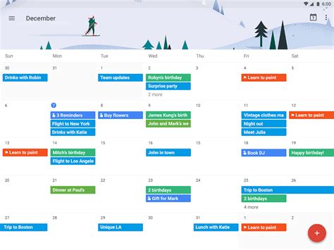 google calendar app.